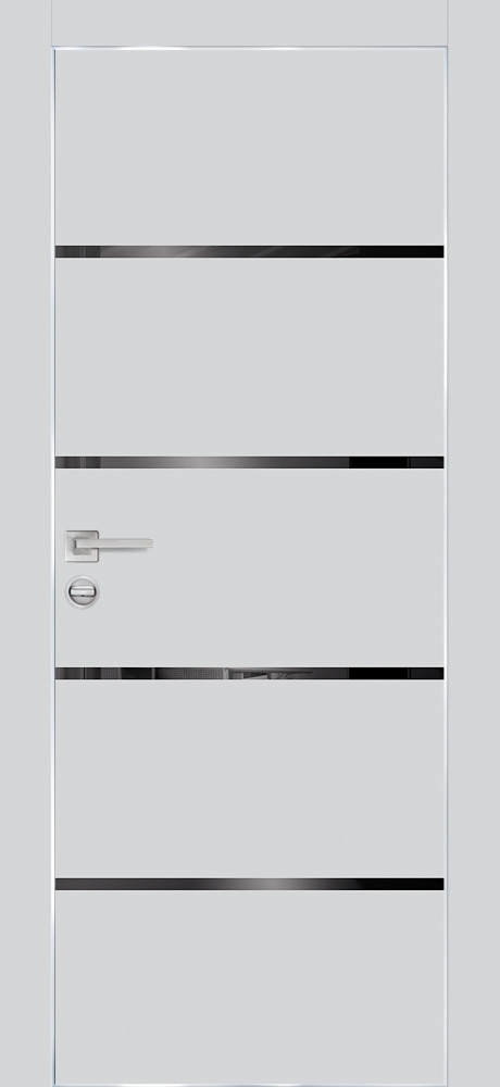 Межкомнатная дверь PX-17  AL кромка с 4-х ст. Сапфир матовый