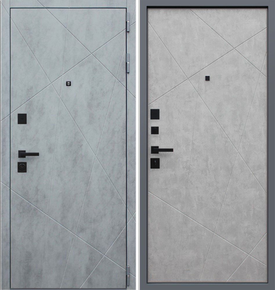 Дверь Дуэт Б бетон светлый DIS002727